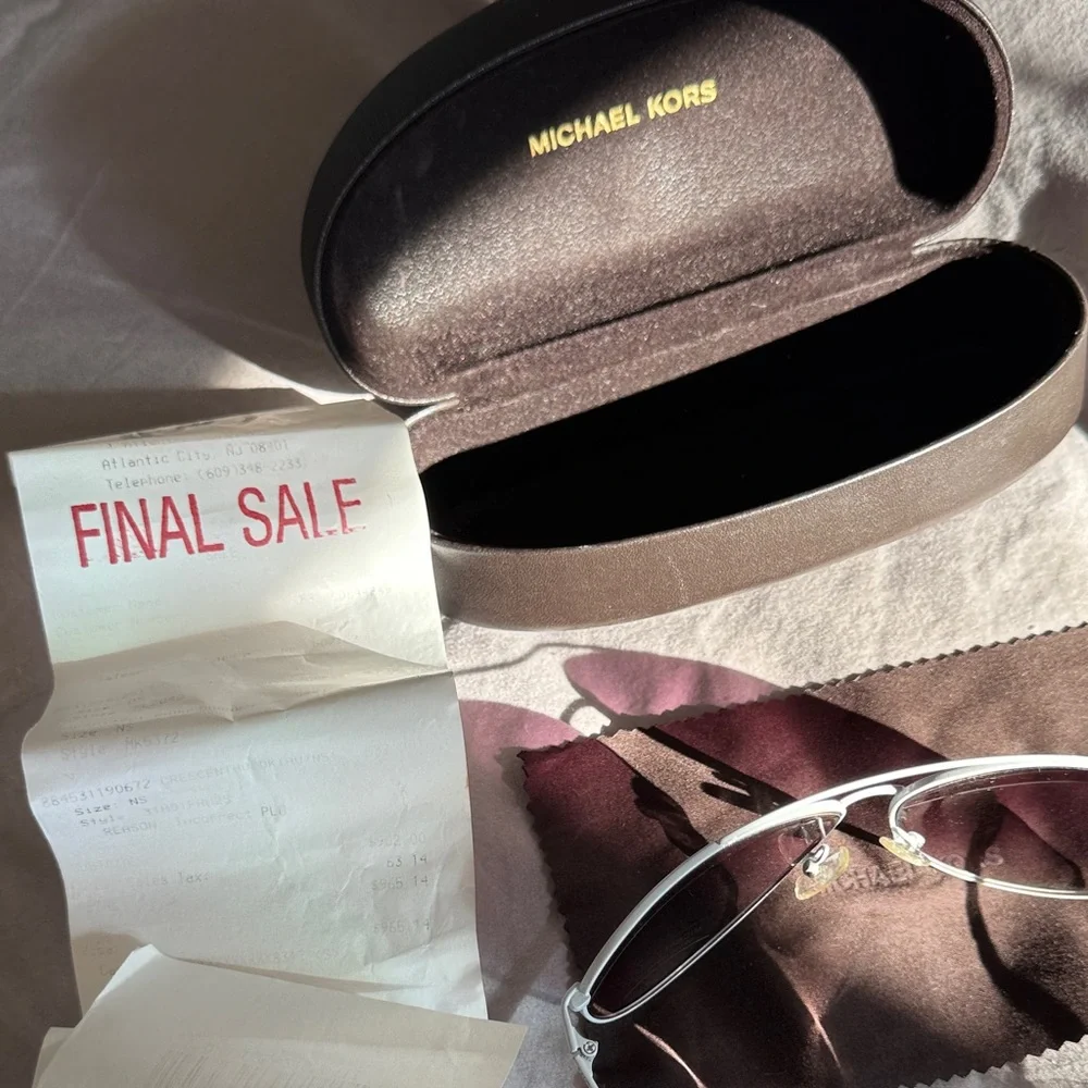 Michael Kors Violet Aviator Sunglasses - Picture 6 of 6